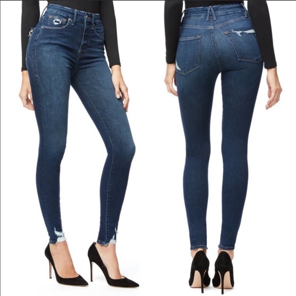 Good American Denim - Good American Good Waist High Rise Blue 309 Denim Jeans size 29 NWT